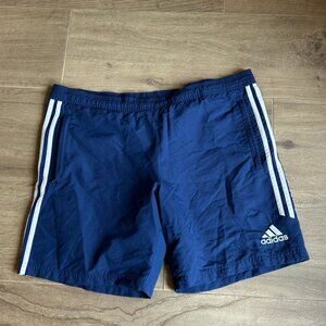 Mens Adidas Running Shorts in Blue, Large